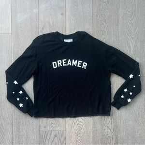 Spiritual Gangster Dreamer Arch Crop Sweatshirt in Black Women’s Size M